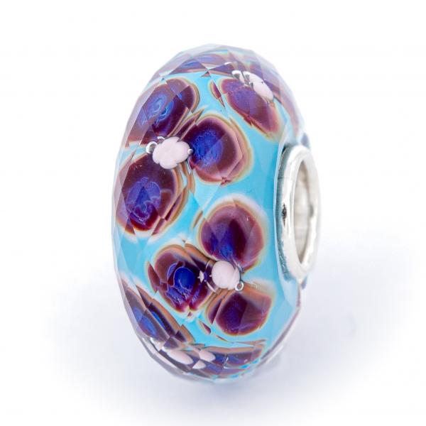Aqua Fieldstone Fractal - Elfbeads Glas